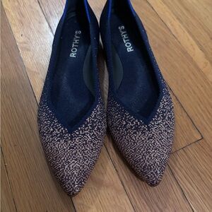 Rothy's Point 2 Midnight Metallic size 6